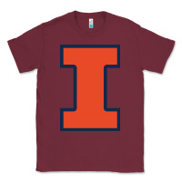 Burgundy illinois Classic Tee - linhVisuals