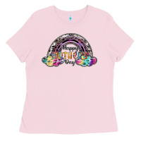 Bubblegum Pink happy mothers day Ladies Tee - SublimationCraftShop