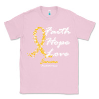 Bubblegum Pink sarcoma awareness t  shirt sarcoma awareness faith hope love   in this Classic Tee - linhVisuals