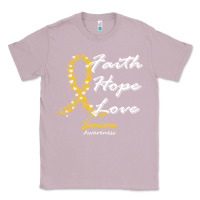 Lilac sarcoma awareness t  shirt sarcoma awareness faith hope love   in this Classic Tee - linhVisuals