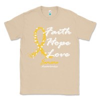 Mushroom sarcoma awareness t  shirt sarcoma awareness faith hope love   in this Classic Tee - linhVisuals