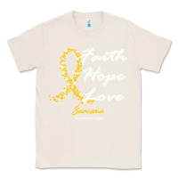 Natural sarcoma awareness t  shirt sarcoma awareness faith hope love   in this Classic Tee - linhVisuals