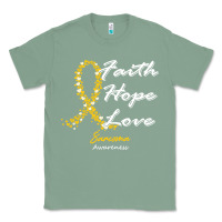 Sage sarcoma awareness t  shirt sarcoma awareness faith hope love   in this Classic Tee - linhVisuals
