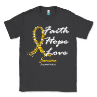 Smoke sarcoma awareness t  shirt sarcoma awareness faith hope love   in this Classic Tee - linhVisuals