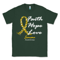 Sports Green sarcoma awareness t  shirt sarcoma awareness faith hope love   in this Classic Tee - linhVisuals