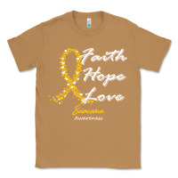 Toasted Coconut sarcoma awareness t  shirt sarcoma awareness faith hope love   in this Classic Tee - linhVisuals