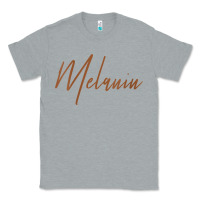 Heather Grey womens melanin for black history v neck t shirt Classic Tee - linhVisuals
