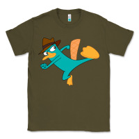 Army Green perry the platypus Classic Tee - linhVisuals