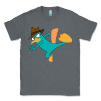 Charcoal Heather perry the platypus Classic Tee - linhVisuals