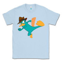 Dusty Blue perry the platypus Classic Tee - linhVisuals