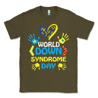Army Green world down syndrome day t shirt support and awareness 3.21 t shirt Classic Tee - linhVisuals