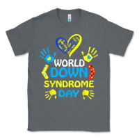 Charcoal Heather world down syndrome day t shirt support and awareness 3.21 t shirt Classic Tee - linhVisuals