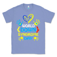Colony Blue world down syndrome day t shirt support and awareness 3.21 t shirt Classic Tee - linhVisuals
