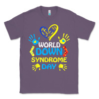 Lavender world down syndrome day t shirt support and awareness 3.21 t shirt Classic Tee - linhVisuals