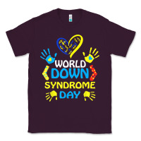 Plum world down syndrome day t shirt support and awareness 3.21 t shirt Classic Tee - linhVisuals