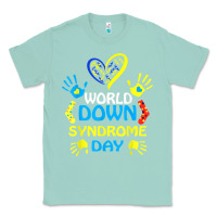 Seafoam world down syndrome day t shirt support and awareness 3.21 t shirt Classic Tee - linhVisuals