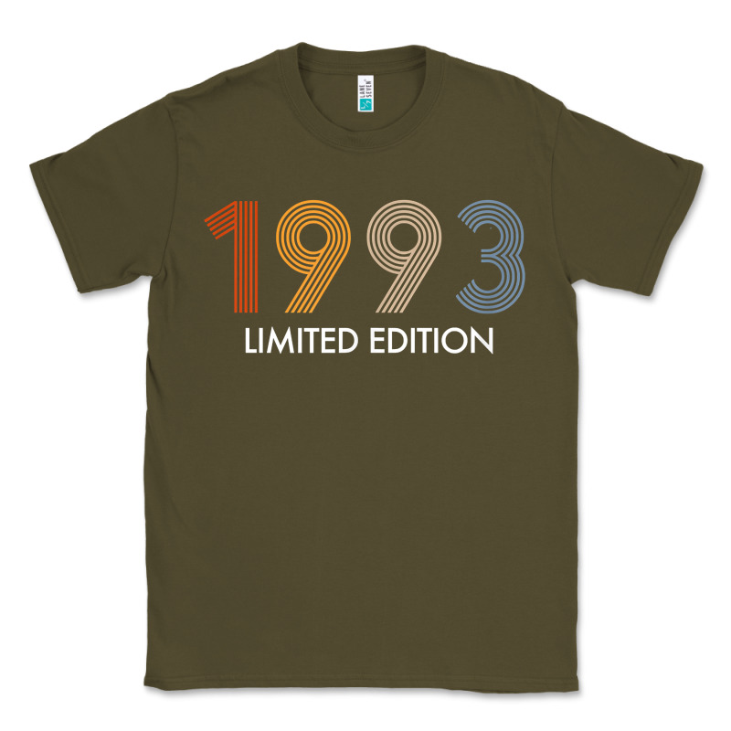 Retro 29 Years Vintage 1993 Limited Edition 29th Birthday T Shirt Classic Tee by linhVisuals | Teevron
