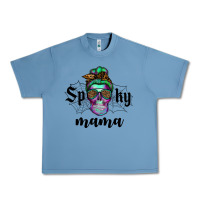 Pebble Blue spooky mama skull Urban Heavy Tee - RanaPortraitStore