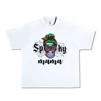 White spooky mama skull Urban Heavy Tee - RanaPortraitStore