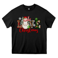 Black Love Christmas Snowman Heavy Core Tee - FaDigitalArtStudio