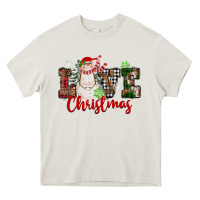 Cream Love Christmas Snowman Heavy Core Tee - FaDigitalArtStudio