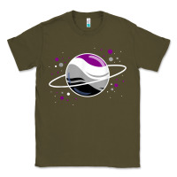 Army Green asexual outer space planet ace pride t shirt Classic Tee - linhVisuals