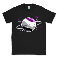 Black asexual outer space planet ace pride t shirt Classic Tee - linhVisuals