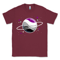 Burgundy asexual outer space planet ace pride t shirt Classic Tee - linhVisuals