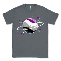Charcoal Heather asexual outer space planet ace pride t shirt Classic Tee - linhVisuals