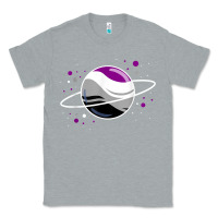 Heather Grey asexual outer space planet ace pride t shirt Classic Tee - linhVisuals