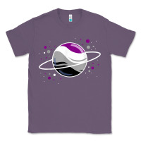Lavender asexual outer space planet ace pride t shirt Classic Tee - linhVisuals