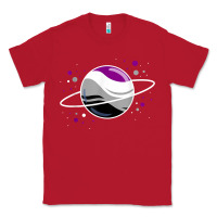 Red asexual outer space planet ace pride t shirt Classic Tee - linhVisuals