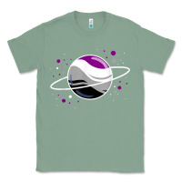 Sage asexual outer space planet ace pride t shirt Classic Tee - linhVisuals