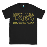 Black may the lord be with you by jesus surfed apparel co premium t shirt Classic Tee - linhVisuals