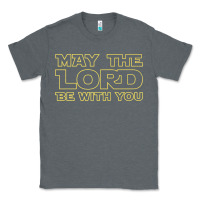 Charcoal Heather may the lord be with you by jesus surfed apparel co premium t shirt Classic Tee - linhVisuals