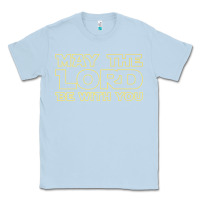 Dusty Blue may the lord be with you by jesus surfed apparel co premium t shirt Classic Tee - linhVisuals