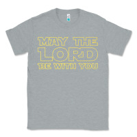 Heather Grey may the lord be with you by jesus surfed apparel co premium t shirt Classic Tee - linhVisuals