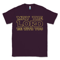 Plum may the lord be with you by jesus surfed apparel co premium t shirt Classic Tee - linhVisuals