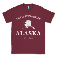 Burgundy alaska the last frontier t shirt Classic Tee - linhVisuals