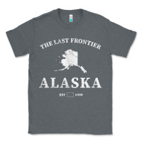 Charcoal Heather alaska the last frontier t shirt Classic Tee - linhVisuals