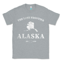 Heather Grey alaska the last frontier t shirt Classic Tee - linhVisuals