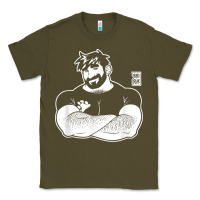 Army Green bobo bear   adam likes crossing arms t shirt Classic Tee - linhVisuals