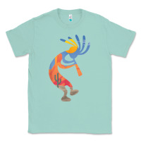 Seafoam dancing kokopelli southwestern usa native american symbol t shirt Classic Tee - linhVisuals