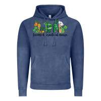 Vintage Denim st. patricks day registered nurse lpn heart Vintage Hoodie - BarkalooDesign