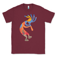 Burgundy dancing kokopelli southwestern usa native american symbol t shirt Classic Tee - linhVisuals