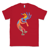 Red dancing kokopelli southwestern usa native american symbol t shirt Classic Tee - linhVisuals
