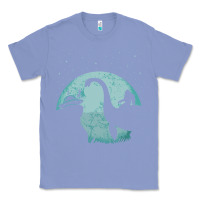 Colony Blue bigfoot riding loch ness monster sasquatch ufo abduction pullover hood Classic Tee - linhVisuals