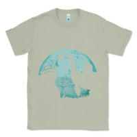Matcha bigfoot riding loch ness monster sasquatch ufo abduction pullover hood Classic Tee - linhVisuals