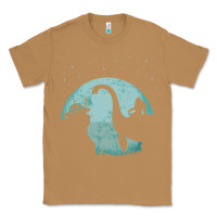 Toasted Coconut bigfoot riding loch ness monster sasquatch ufo abduction pullover hood Classic Tee - linhVisuals