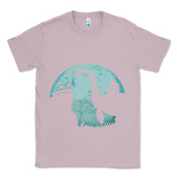Lilac bigfoot riding loch ness monster sasquatch ufo abduction pullover hood Classic Tee - linhVisuals